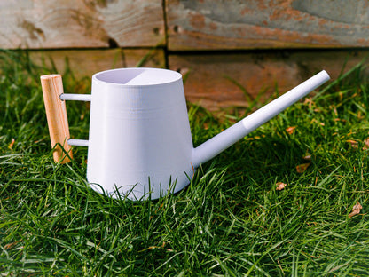 Modern and Unique Watering Can | 3L Durable Material | Wood Handle | Garden Essential