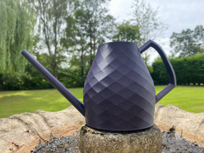 2L Watering Can | Unique Diamond Design | Eco-Friendly & Handmade | Perfect Gift for Plant Lovers & Garden Enthusiasts