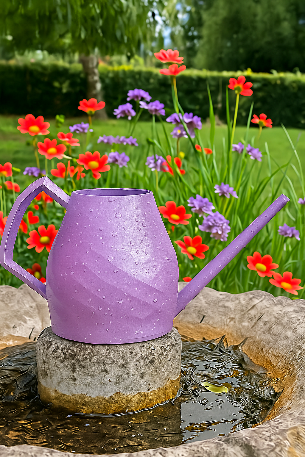 2L Watering Can | Unique Diamond Design | Eco-Friendly & Handmade | Perfect Gift for Plant Lovers & Garden Enthusiasts