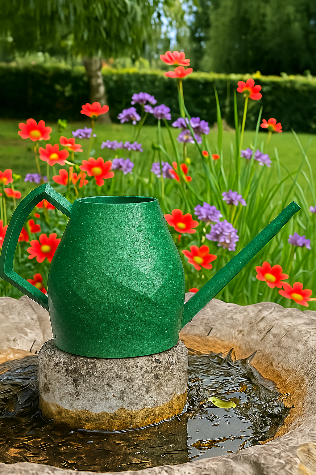 2L Watering Can | Unique Diamond Design | Eco-Friendly & Handmade | Perfect Gift for Plant Lovers & Garden Enthusiasts