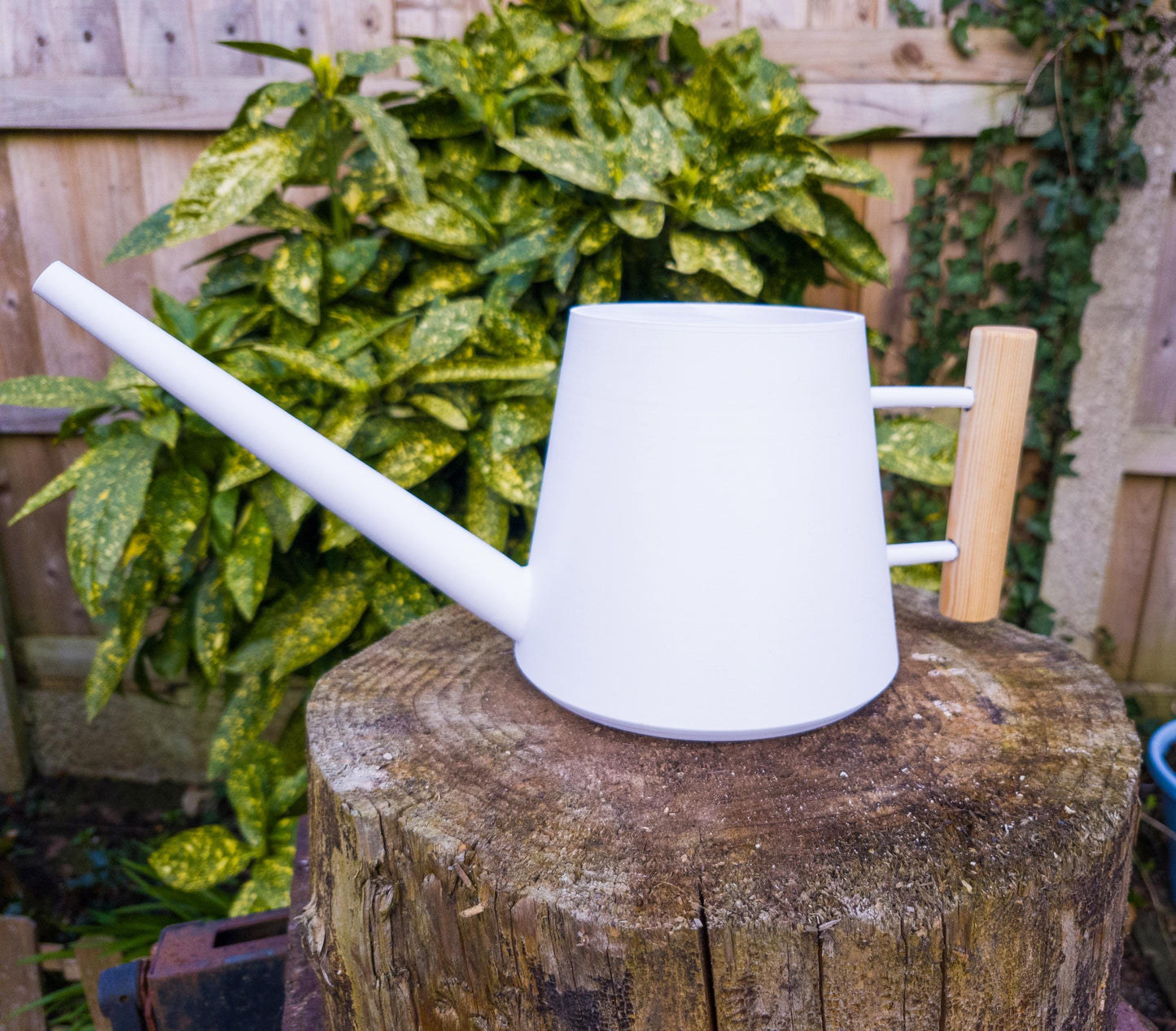 Modern and Unique Watering Can | 3L Durable Material | Wood Handle | Garden Essential