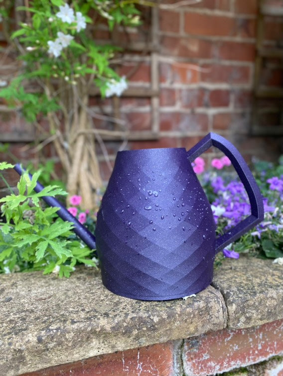 2L Watering Can | Unique Diamond Design | Eco-Friendly & Handmade | Perfect Gift for Plant Lovers & Garden Enthusiasts
