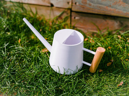 Modern and Unique Watering Can | 3L Durable Material | Wood Handle | Garden Essential
