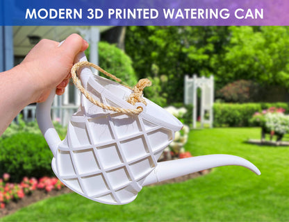 3D Printed Diamond Pattern Watering Can