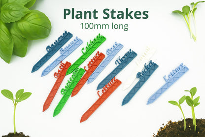 Custom 3D Printed Garden Plant Labels/Stakes – Personalized Name Markers for Herbs, Flowers, Vegetables and More – Weatherproof Durable