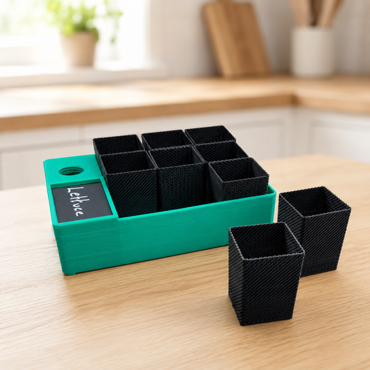 Self-Watering 9-Pod Seed Propagator | Larger Automatic Watering Tray with Flexible Pop-Out Pods for Herbs, Flowers & Vegetables