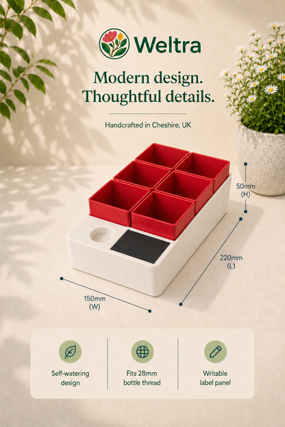 Self-Watering Seed Starter | Automatic Watering Propagation Pot for Herbs, Flowers & Vegetables