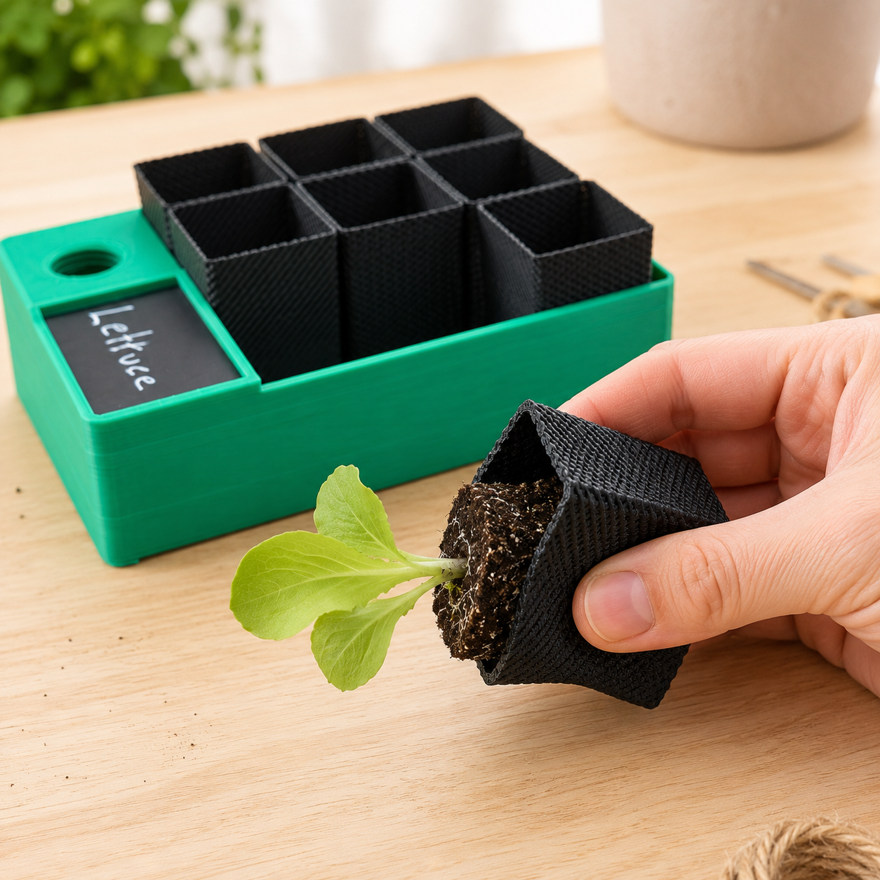 Self-Watering 9-Pod Seed Propagator | Larger Automatic Watering Tray with Flexible Pop-Out Pods for Herbs, Flowers & Vegetables