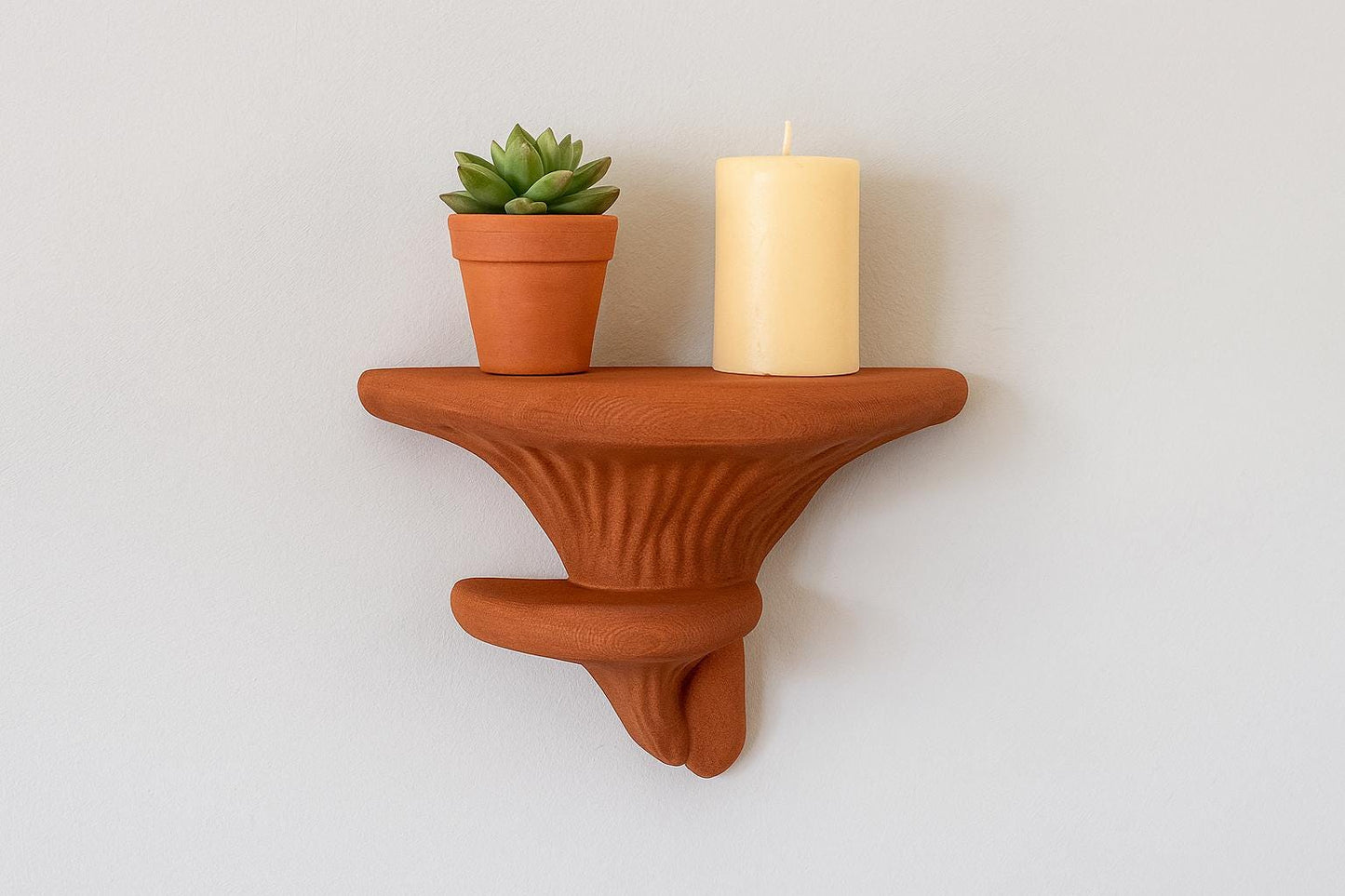 Set of 2 Mushroom Shelves | 3D Printed Wall Shelf | Fungi Inspired Floating Shelf