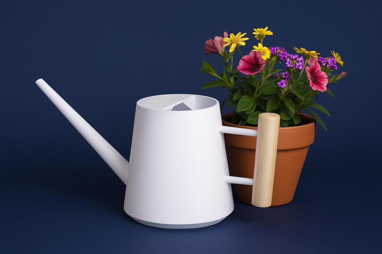 Modern and Unique Watering Can | 3L Durable Material | Wood Handle | Garden Essential