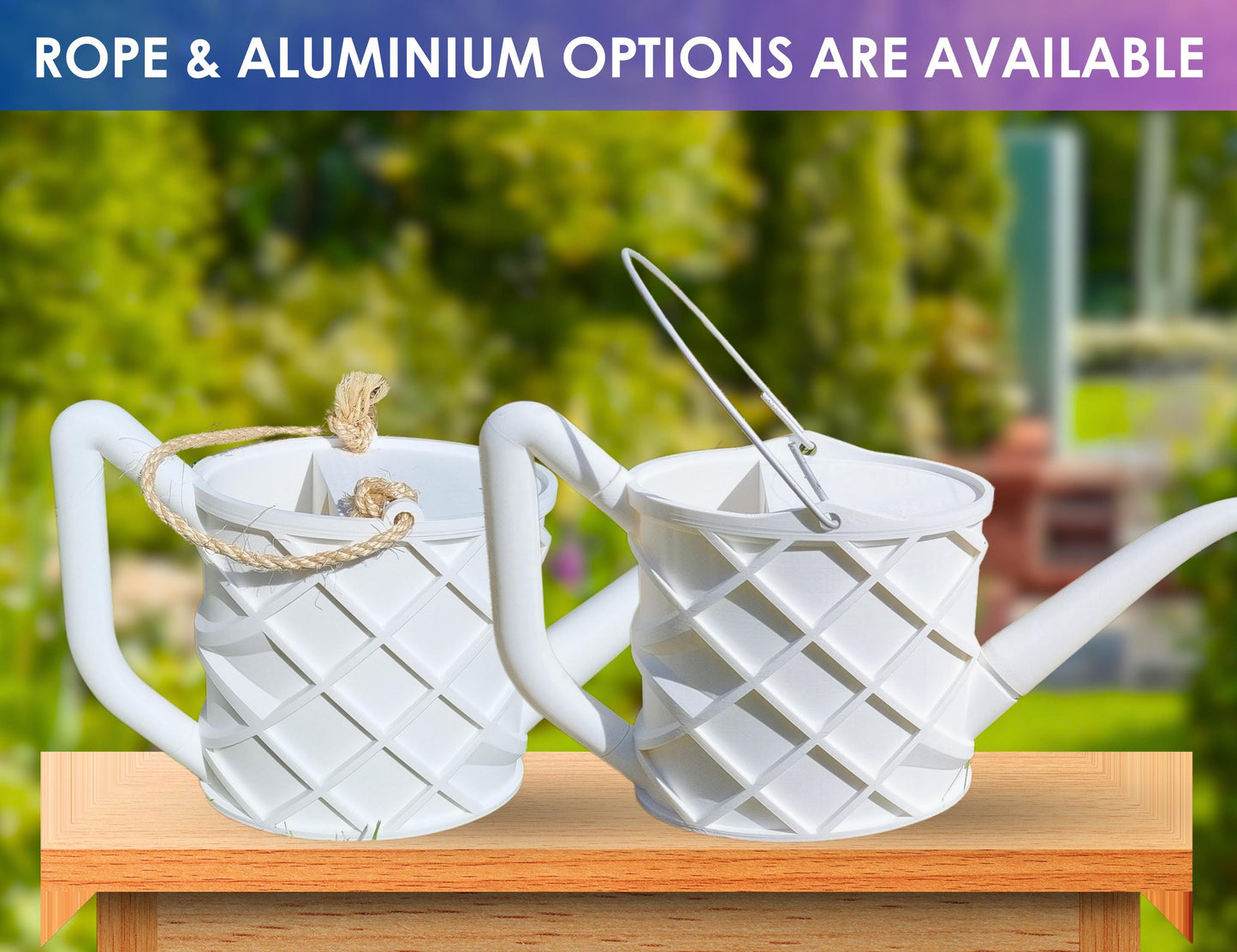 3D Printed Diamond Pattern Watering Can